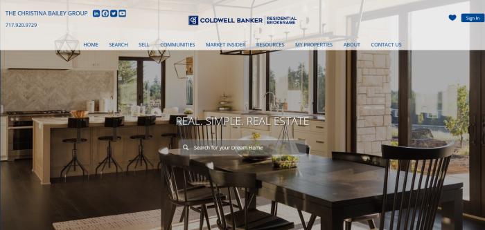 Christina Bailey's Coldwell Banker website home page Logo